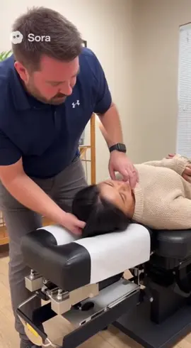 no more neck pain #chiropractor #adjustment #sora #ai