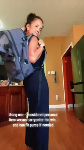 Using one - considered personal item versus carryonfor the win..  and can fit purse if needed