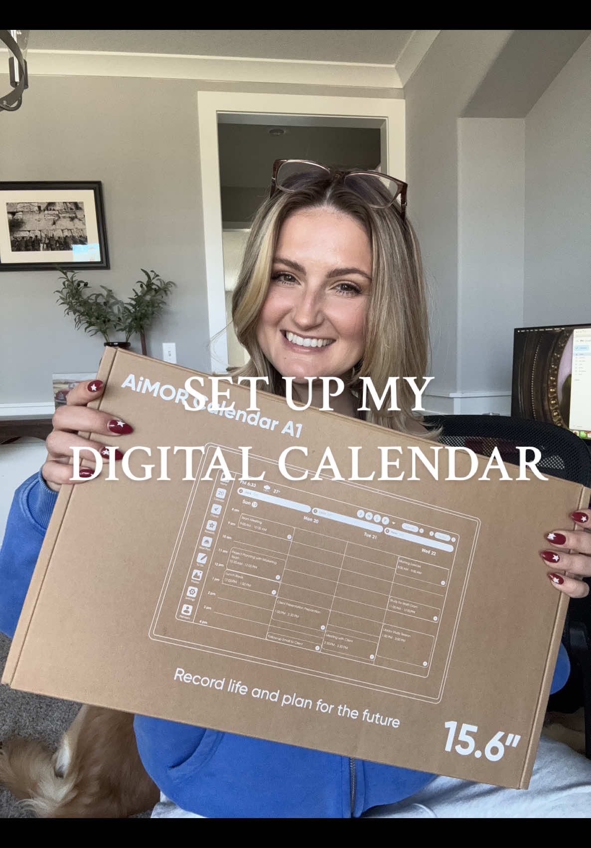 I set up my new digital calendar today. This is the key to staying organized and keeping your schedule running smoothly. We now have one for the kids and one for myself. These would absolutely make the best Christmas gifts for busy moms or just somebody who loves organization in general! ##digitalcalendar##organizationalhacks##BusyMom##MomMustHave