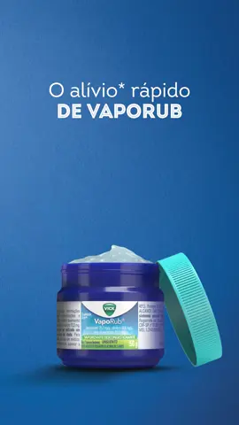 Quando a dúvida é grande, mas a resposta é rápida: Vick VapoRub! 💚 #vick #vickvaporub #gripe VICK VAPORUB® (levomentol, cânfora e óleo de eucalipto). Indicações: é destinado ao alívio da tosse e do mal-estar muscular que acompanham gripes e resfriados, além da congestão nasal. M.S. 1.2142.0009. SE PERSISTIREM OS SINTOMAS, O MÉDICO DEVERÁ SER CONSULTADO. 09/25. MAT-BR-VICKS-25-000109 #DescriçãodoVídeo: o vídeo tem fundo azul com o texto “O alívio rápido de VapoRub” e a imagem do produto. Em seguida, um mouse se movimenta pela tela, revelando os principais sintomas: “congestão nasal, tosse, mal-estar muscular e todos os sintomas acima”. O clique acontece na última opção. Depois, o texto inicial e a imagem do produto retornam, acompanhados de folhas e da frase: “por até 8 horas*”. O texto legal aparece no rodapé.