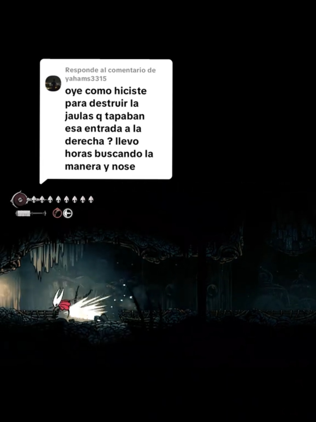 Respuesta a @yahams3315 Cómo destruir las jaulas de la losa #silksong #hollowknightsilksong 