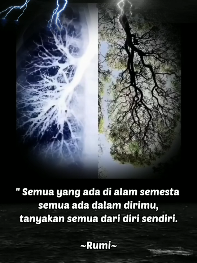 Berhentilah mencari ke luar dan mulailah mencari kedalam Sebab Hakikat Manusia cerminan dari seluruh alam. Dalam pandangan para sufi, manusia disebut al-insān al-kāmil - makhluk yang menjadi miniatur semesta (mikrokosmos). Segala sesuatu yang ada di luar diri: langit dan bumi, siang dan malam, cinta dan kemarahan, sabar dan gelisah semua itu juga bersemayam di dalam diri manusia. Ketika kita memahami diri, kita sedang membaca ayat-ayat Tuhan yang tersembunyi di dalam batin. Maknanya: jika kau ingin memahami dunia, pahamilah dirimu. Sebab dunia hanyalah pantulan dari kesadaranmu sendiri. Jika hatimu jernih, dunia tampak indah; jika hatimu keruh, dunia pun tampak kacau. Maka, perjalanan sejati bukanlah menaklukkan semesta di luar sana, tetapi menaklukkan semesta kecil di dalam dada - membersihkan hati dari keangkuhan, menumbuhkan kasih, dan mendekatkan diri kepada Sang Pencipta. Rumi berkata, 