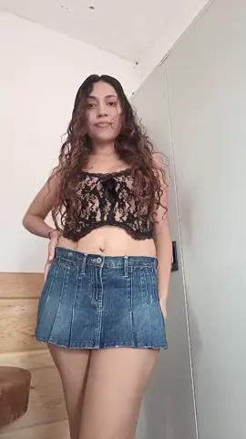 minifaldas de mezclilla tableada 🥰 #fashion #moda #outfit #fyp 