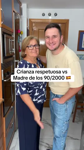 Crianza respetuosa vs madre los 90/2000 #madres #crianzarespetuosa #hijos 