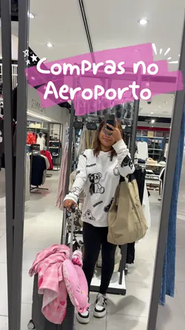 Compras no aeroporto.