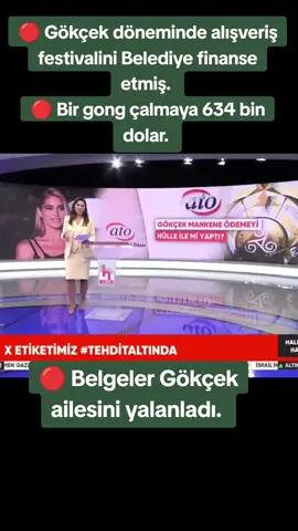 Gökçek döneminde alışveriş festivalini Belediye finanse etmiş.  🔴 Bir gong çalmaya 634 bin dolar.  🔴 Belgeler Gökçek ailesini yalanladı. #keşfet #ankara #ato #melihgökçek #abb Kaynak Halk TV 15.10.2025 Çarşamba 