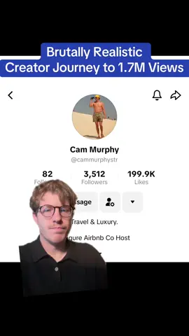 S/o my boy @Cam Murphy , if u love travel content, go follow him. I couldn’t even stretch the surface to talk about all the skills he’s grown in.  The most important lesson here: improvements + grit = creator success. Get it tatted