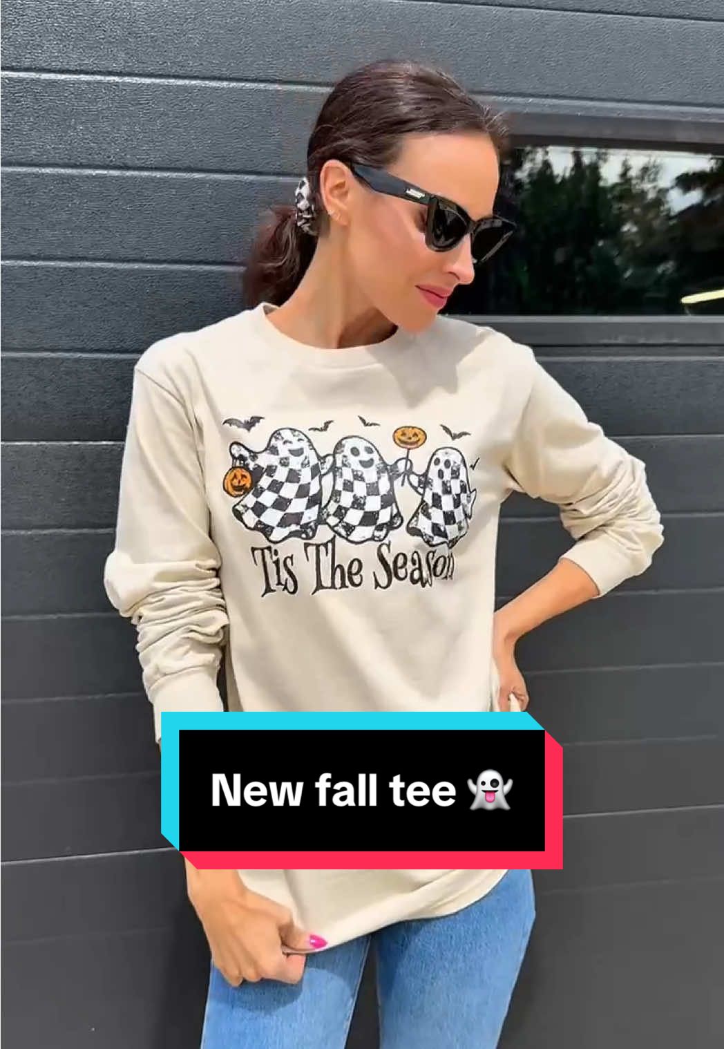 The perfect fall tee for race fans 👻🏁 Get your Boo Crew Tee now at samanthabusch.com 🎃 #halloween #fallfashion #falloutfit #racing #boo 