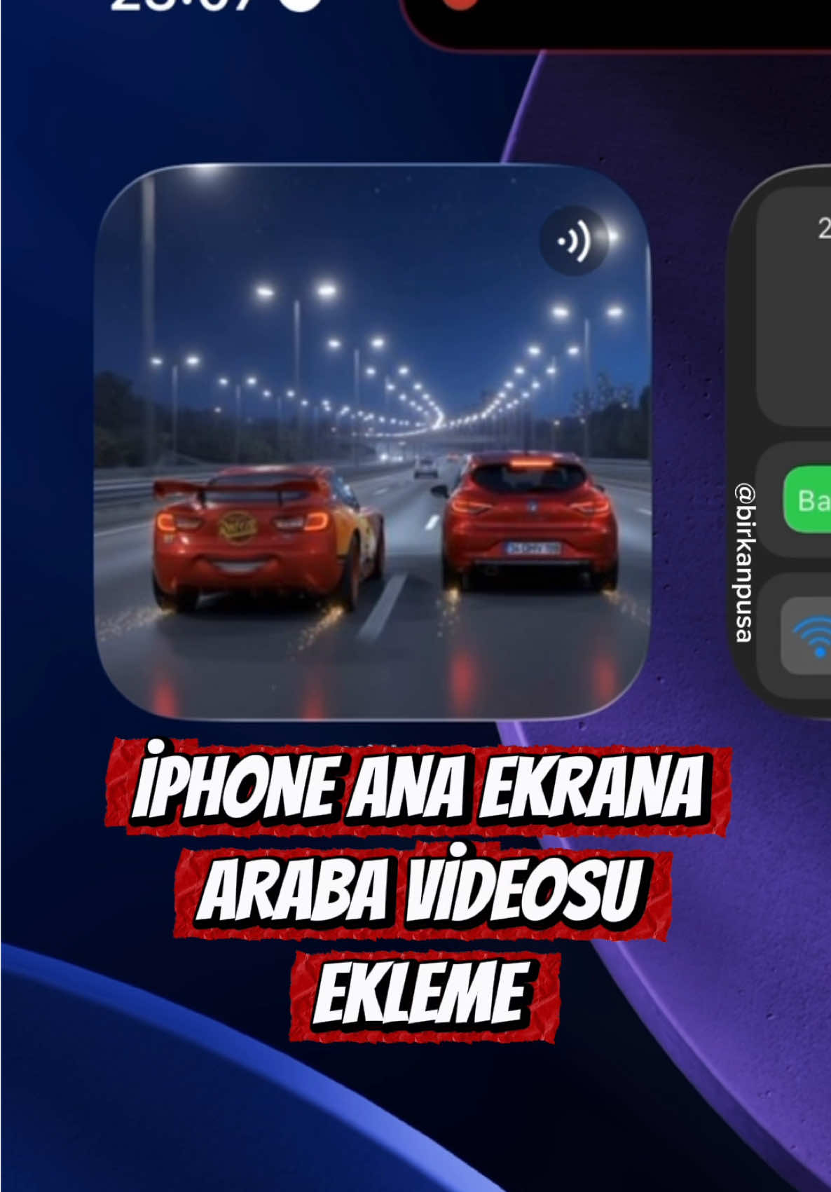 iPhone ana ekrana video ekleme hilesi #topwidgets #appletricks #iphonewidgets #şimşekmcqueen #iphonecustomization 