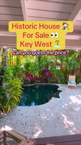 Can you guess the price? Historic schoolhouse for sale in Key West. Large 4 bedroom, 2 bathrooms, and 2 half bathrooms in Old Town. Listed by Bobby Coe w/Re/Max #floridakeysrealtor #realtor #keywest #keywestrealtor #keywestrealestate 