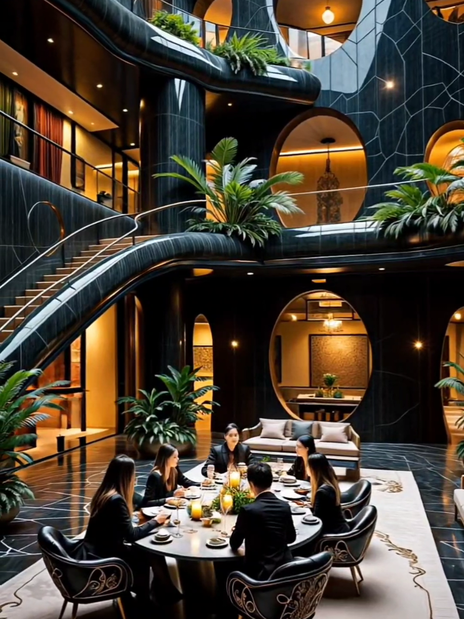 A more intimate look into the lives of the people of  Zerydia.  A fast glimpse of the restaurants, lybraries, markets , home, kitchens, streets and more  gives us a more profound understanding of the way these people live.  But would you see yourself living there?  #AIart #FuturisticCity #SciFiWorld #CinematicVibes #artist 