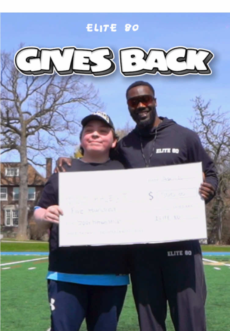 This year, we’ve given away two $500 Scholarships, signed jerseys, pro sports tickets, and more for our ELITE 80 athletes and giveaway winners.  We’re proud to pour back into the next generation of athletes who make this community what it is🏈 This is just the start👀  #football #cfl #footballcamp #fyp #widereceiver 