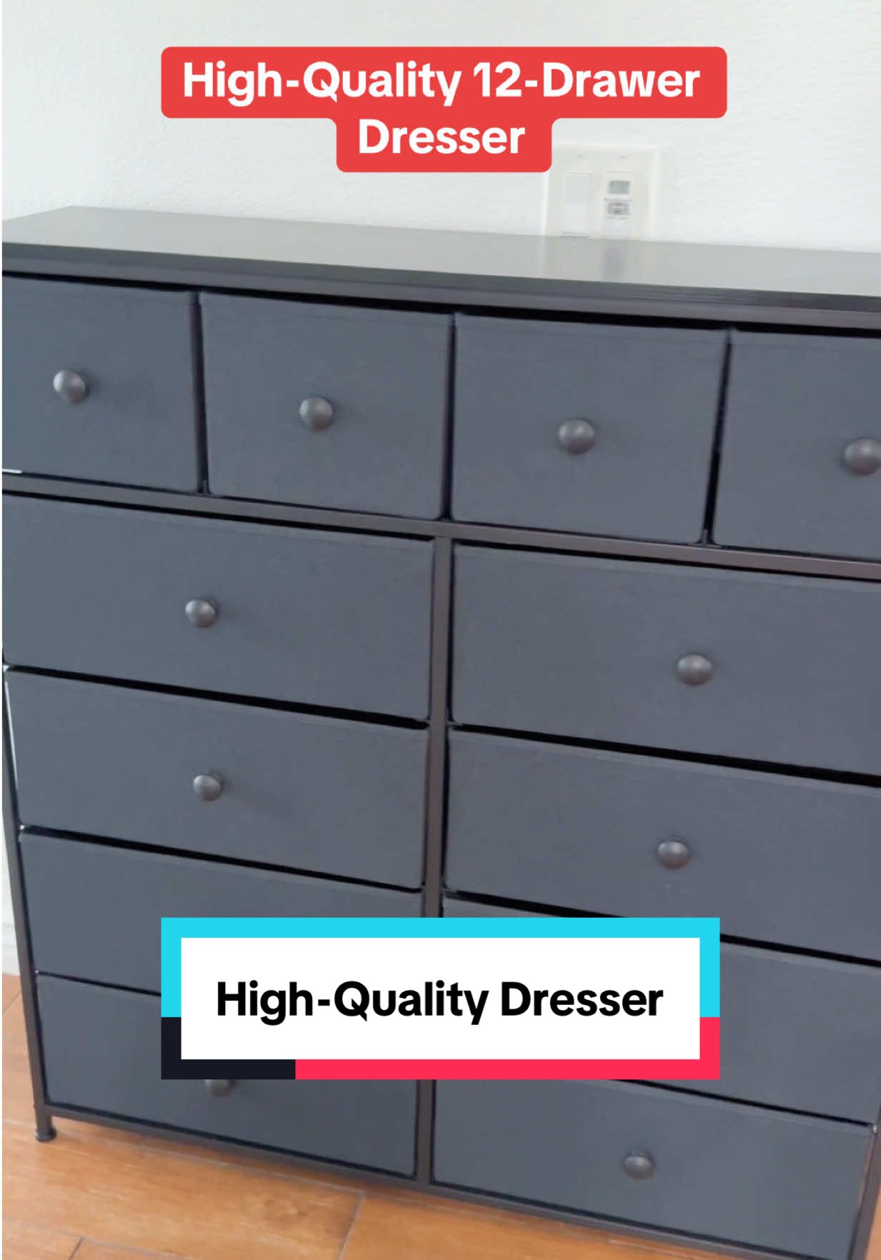 High-quality 12-drawer dresser!❤️ Available in different colors!  #12drawerdresser #dresser #dresserfurniture #dressers #affordabledresser 