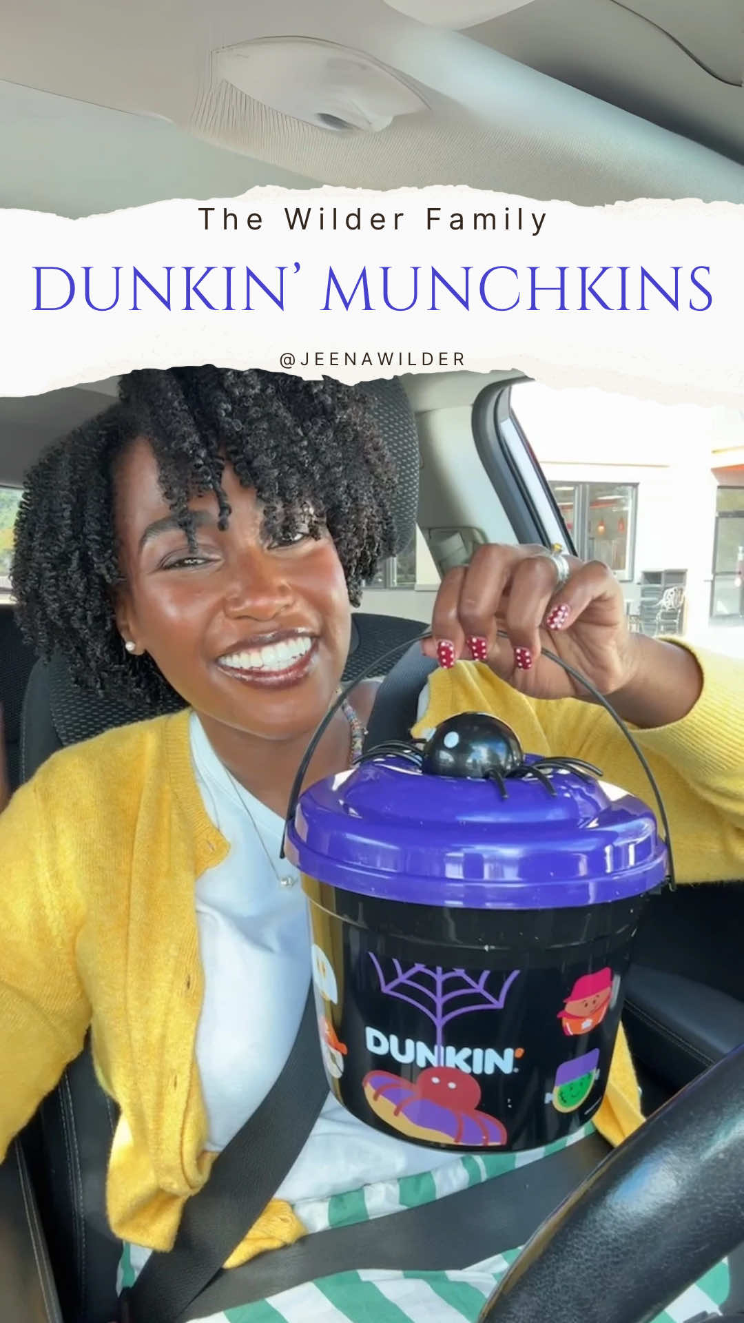 We can’t get enough of these delicious Munchkins!  Grab the limited-edition Halloween Munchkins Bucket. They’re perfect for Halloween parties, after-school treats, or sharing with your crew.  Get yours now at Dunkin while supplies last! #DunkinPartner