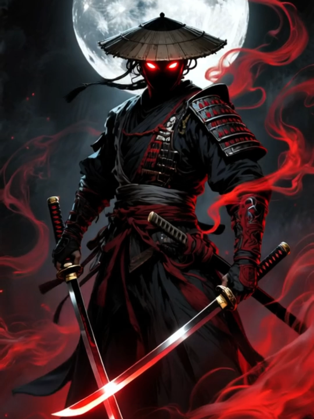 Live Wallpaper | Blade of the Night #samurai #ronin #livewallpaper #animestyle #darkaesthetic #shadowwarrior #mystical #darkfantasy #aivideo #wallpapervideo #ninjavibes