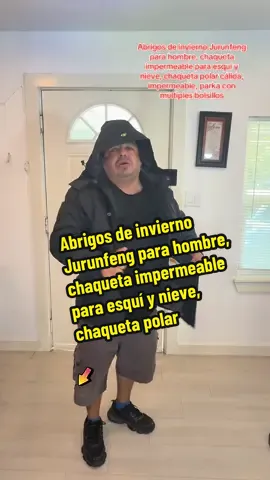 #Abrigosdeinvierno #hombre #chaquetaimpermeable #chaquetapolar  #Jurunfeng Abrigos de invierno Jurunfeng para hombre, chaqueta impermeable para esquí y nieve, chaqueta polar cálida, impermeable, parka con múltiples bolsillos, cortavientos con capucha, ropa deportiva para exteriores (tallas grandes, S-XXXXL).