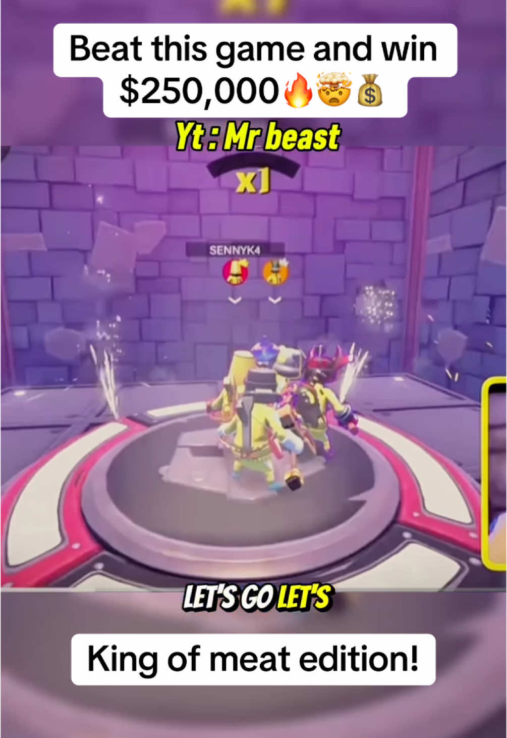 Beat this game and win $250,000 | king of meat edition. #mrbeast #KingOfMeat #KoM #fyppppppppppppppppppppppp 