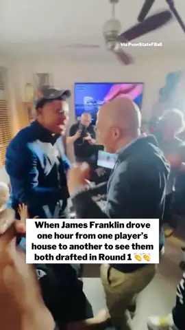 James Franklin made it to both Olu Fashanu (11th overall) and Chop Robinson’s (21st overall) draft parties back in 2024 👏  #cfb #CollegeFootball #footballtiktok 