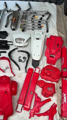 Vendo accesorios para Crf 230f o 150f  Entrego en Samayac suchitepequez  Hago envíos a departamentos previo depósito ✅ Tel: 30690151 #fypシ゚ #accesorios#CRF #crf230 #viraltiktok 