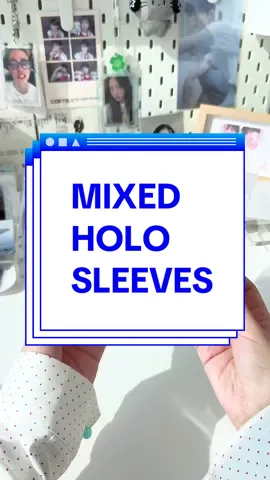 Mixed holo sleeves available this Saturday! 5 holo designs in every pack ✨