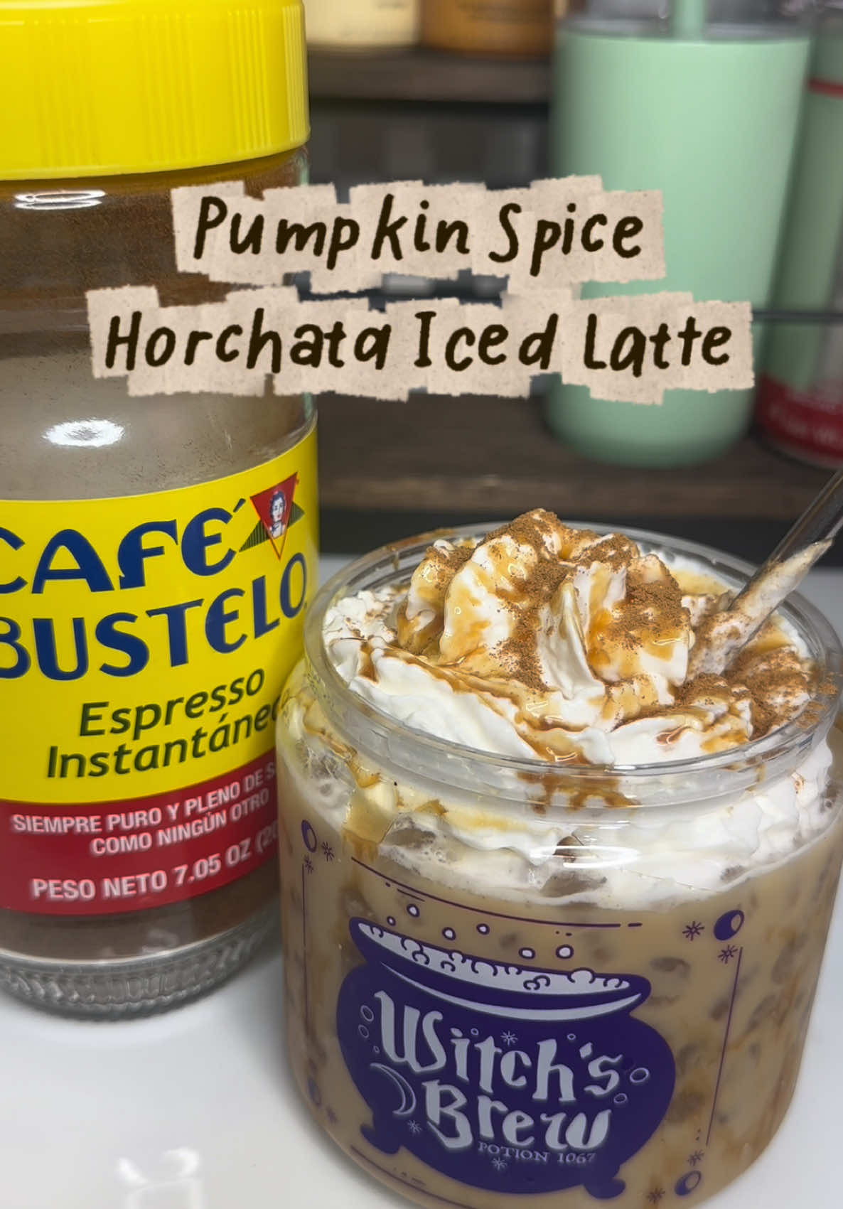 As someone who use to be a pumpkin anything hater… ever since I started making my drinks at home I am pumpkin everything’s number one F A N 🎃☕️ - this was a 1,000/10 Recipe + ingredients for all videos can be found on the cafecito corner Patreon (link in bio).  • Shop all my favorites from syrups and sauces to coffee cups and coffee bar trinkets (link in bio).  • disclaimer: we all have different taste buds and what I like you may not. Play around with the recipes and make it to your liking 🤎 #pumpkinspice #horchata #pumpkinspicehorchata #instantcoffee #cafebustelo 