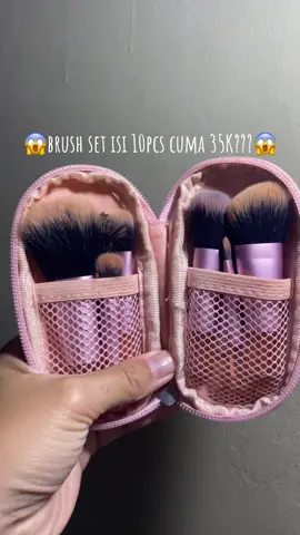 BRUSH ISI 10 CUMA 38k??MURAH BANGETTTT😭😭  #brushmakeup #fyp #brushset #setmakeup 