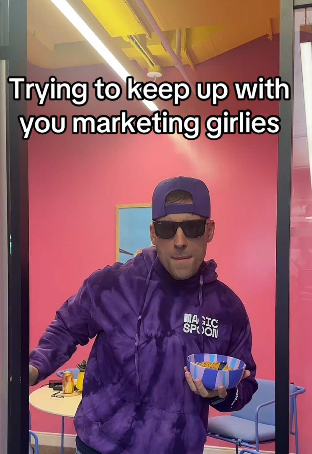 hype me up marketing girlies … also, buy our cereal, please. #proteincereal #protein #cereal 