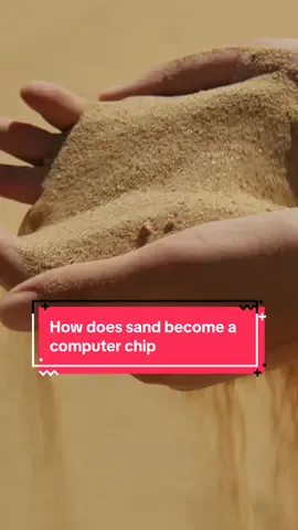 How does sand become a computer chip? I mean, the same sand you find on a beach eventually powers your phone and even AI. It sounds wild, but here’s how that actually happens. It starts with silicon dioxide, basically sand but cleaned and refined until it’s 99.9999999% pure. That’s melted at over 1,400 degrees Celsius into a giant crystal called an ingot, then sliced thinner than paper into perfect, mirror-like wafers. And here’s where it gets really crazy. Light, yes, literal light, is used to print billions of transistors onto those wafers. Machines from ASML fire ultraviolet light so precise it can carve patterns just a few nanometers wide, smaller than a virus. Each transistor acts like a tiny on-off switch for electricity. Billions of them working together become the logic that powers every photo you take, every video you stream, every AI model running today. Then those wafers are cut into chips, tested, packaged, and end up inside everything from your phone to self-driving cars to massive AI data centers. So the next time you hear about a big AI breakthrough, remember it probably started as sand. #Tech #techexplained #stem #technology 