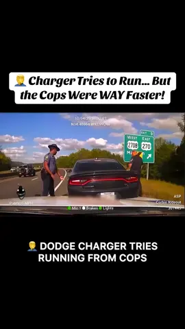 🤦‍♂️ Charger Tries to Run… But the Cops Were WAY Faster! #D#DodgeChargerP#PoliceChaseC#CaughtOnCameraS#StreetFailsInstantRegret 