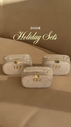 So excited for the new Dior Holiday Sets! They come in the cutest gold pouches with some of my @Diorbeauty favorites, and they make the perfect holiday gift for a beauty lover. AD #diorbeautylovers #diorholiday 