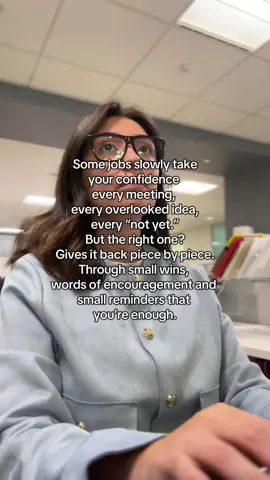 The right work environment doesn’t just pay you, it rebuilds you. We all need those small wins! they keep the spark alive.  #careeradvice #corporatelife #corporatehealing #workplacewellness #MentalHealth 
