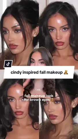 easy fall makeup for brown eyes inspired by cindy kimberly 🤎 #makeuptutorial #browneyes #cindykimberly 