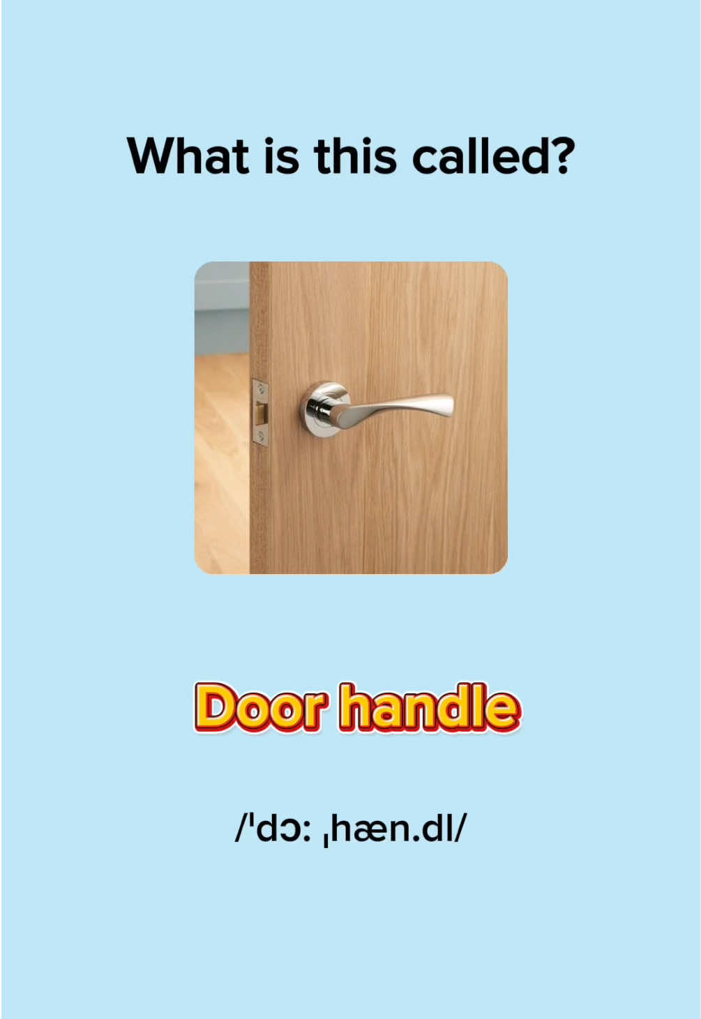 Door related vocabulary in English #englishlearning #englishvocabulary #homedecor #englishlesson #EduTok