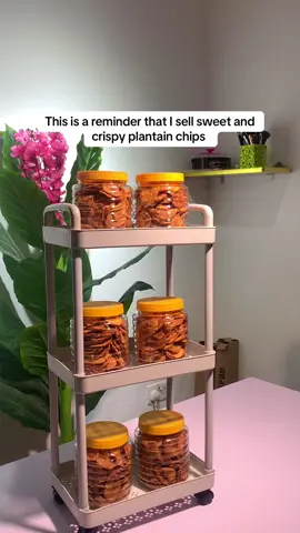 We are selling out ooo!! Sweet plantain chips. 