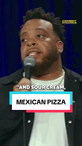 Mexican Pizza: Tahir’s Version.  Tahir Moore's new special, Aging Out, is out now on Amazon Prime Video, Apple TV, YouTube, Google Play, Vimeo, and more!  Get your comedy fix for FREE on the Comedy Dynamics channel—now streaming on Amazon Prime, Tubi, Roku, and more. Hit the link in our bio and laugh like you mean it. #tahirmoore #comedy #standupcomedy #newcomedy #tacobell 