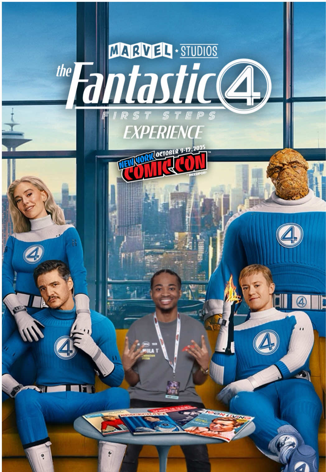 Come with me to #TheFantasticFour pop-up experience at New York Comic Con! Be the first to watch at home. Buy it now on digital! @FinsMF @aimes:) @Evan Solo #fyp #comiccon #marvel #jordnjnes