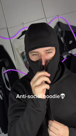 Perfect for introverts🥶🔥  #hoodie #clothingbrand #skimask #clothing #fyp 