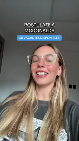 50 VACANTES PARA MCDONALDS 🚨 ACÁ TE DEJO EL LINK PARA QUE TE PUEDAS POSTULAR: https://www.formulariosgcba.gob.ar/NLVX4ZlKga2m7zGyebWr/canal/mailing #mcdonalds #trabajo #empleo #argentina #fyp 