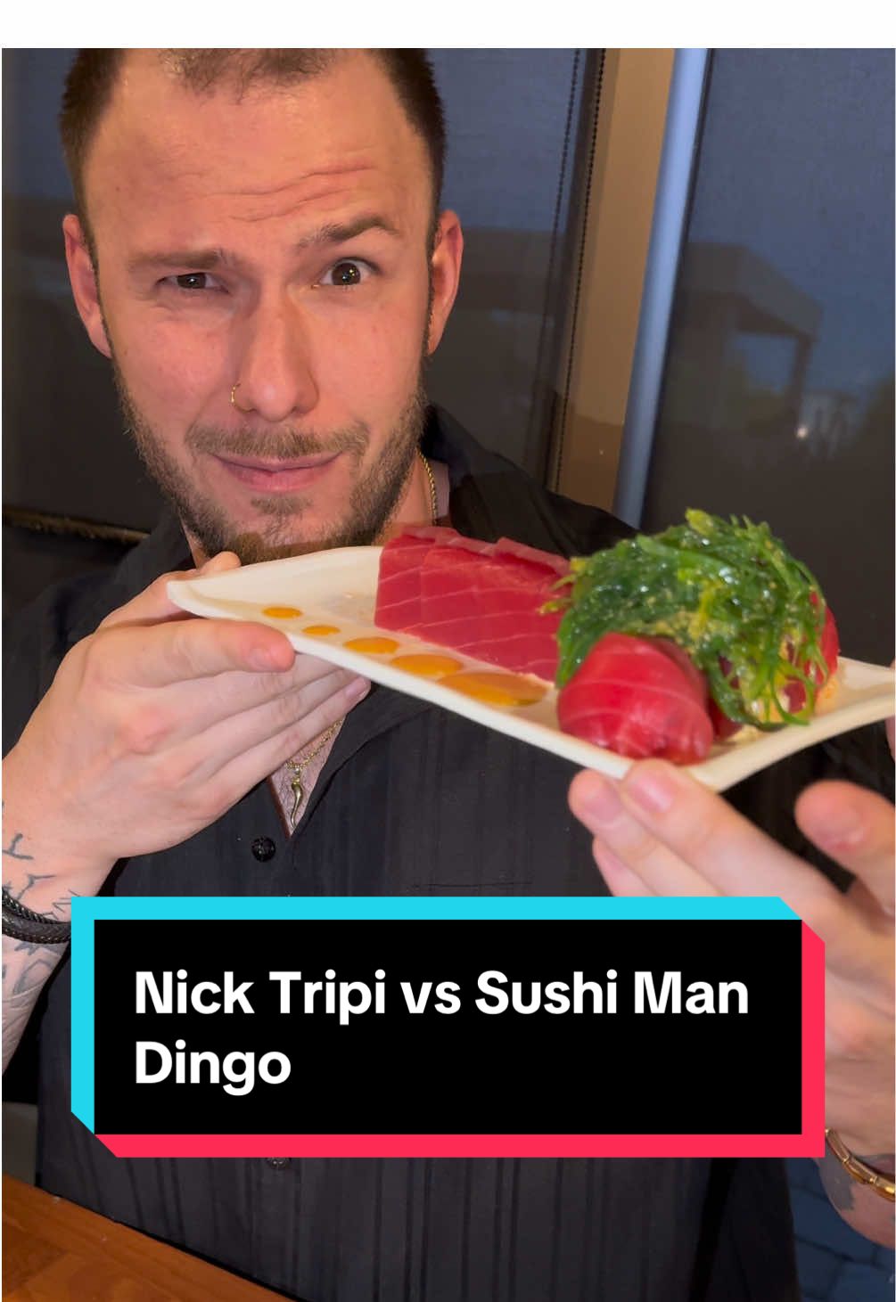 Thought this was a funny outtake from my last food review, fun times 😂 #fyp #sushi #food #Foodie #sushilover 