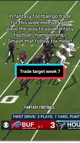 Fantasy football trade target heading into week 7!  #fantasyfootball #fantasyfootballtrade #nfl #fantasyfootballtips #fantasyfootballadvice 