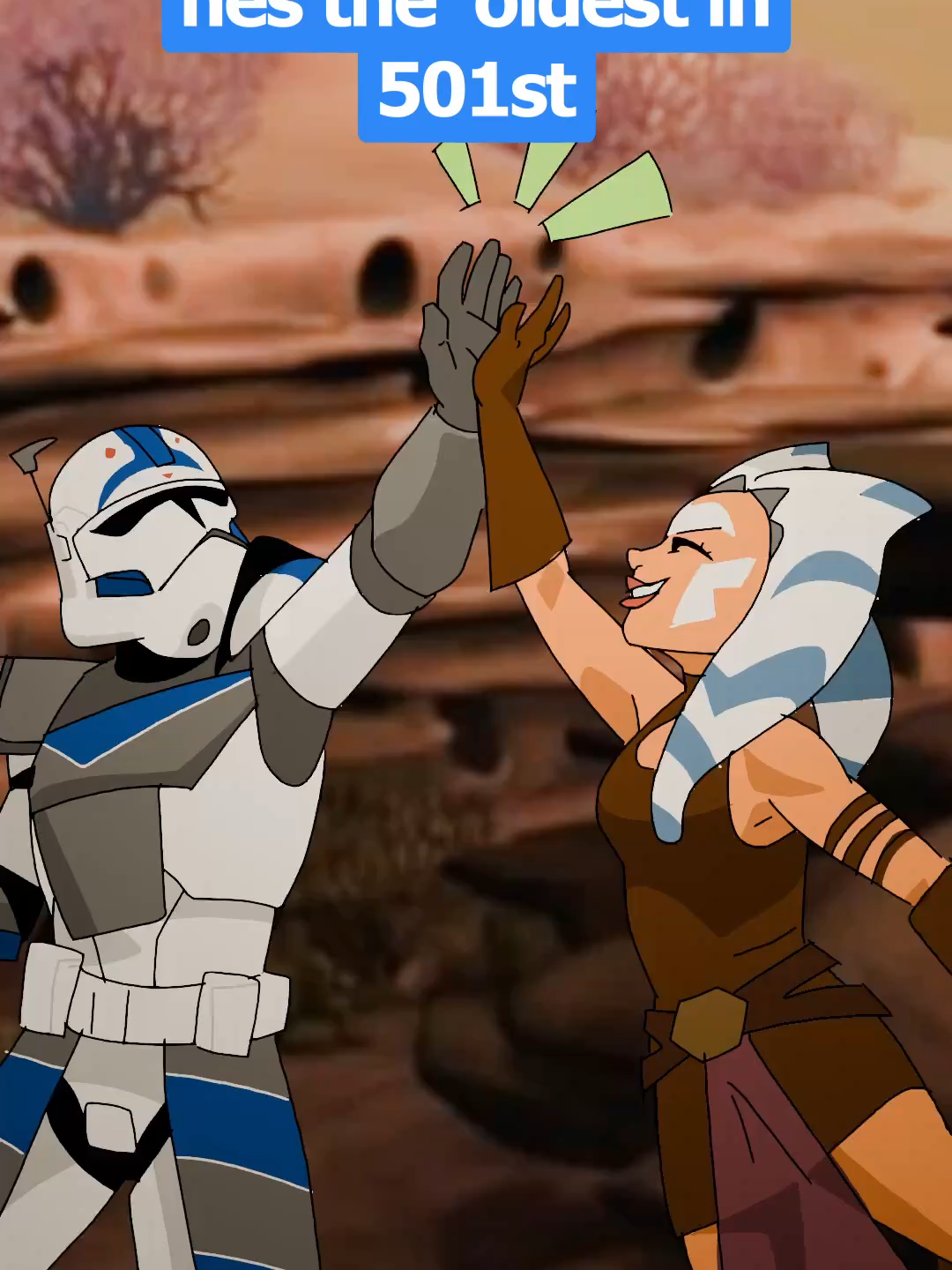 Child soldiers all around. #starwars #ashokatano #anakinskywalker #501st #clonewars  #starwarsmemes Anakin being the oldest in any situation is a sign something dire is going on.