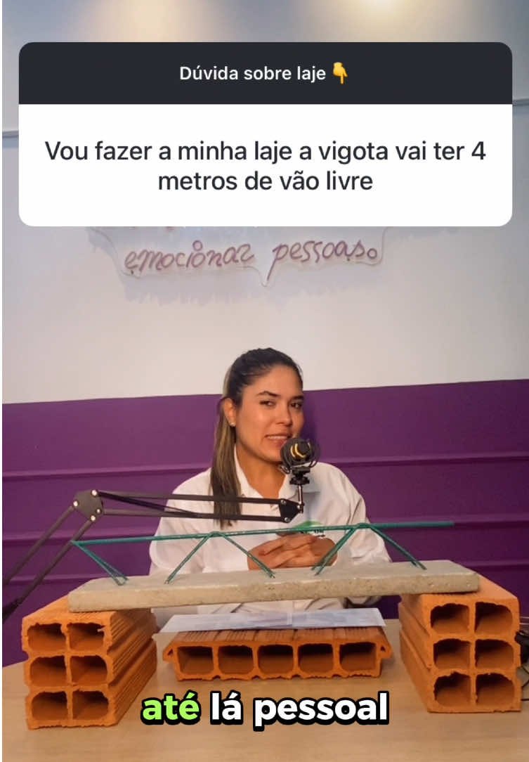 Se a sua laje terá 4M de vão livre fica até o final desse vídeo que eu te explicarei tudo!🖤💚                             #laje #concreto #dica #fy #viral 