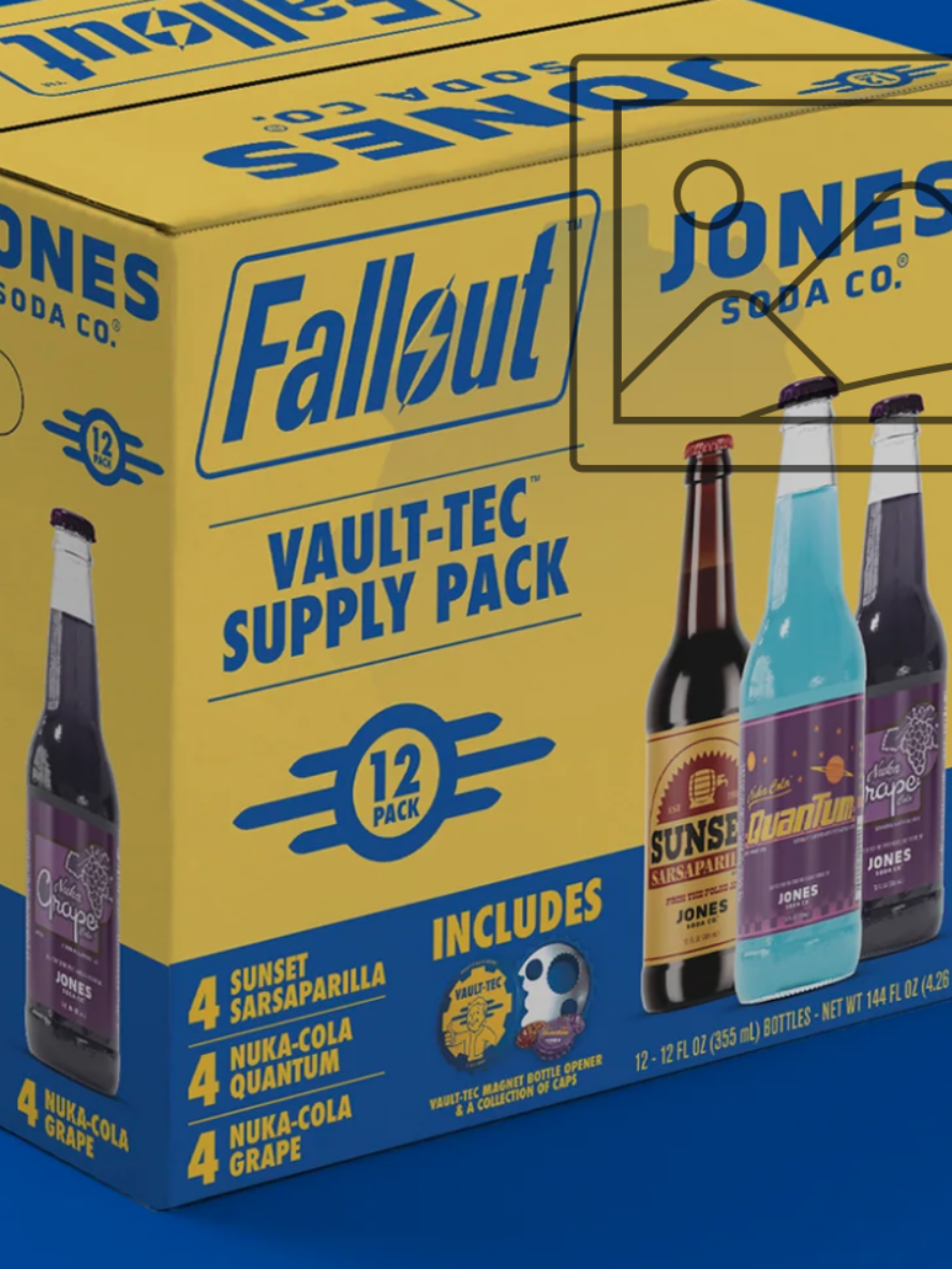 ☢️News for the Northeast wastelanders! The Vault-tec supply pack of @Jones Soda Co  could be found near you at your local costco!! .. 4 Sunset Sarsaparilla, 4 Quantum, and 4 Grape per pack plus a bottle opener and a collection of caps. .. Somebody hook your Nuka Boy up 🙏🥹 .. @Mr Wild Wasteland @TUCAMcosplayz ☢️☠️ @VaultNostalgia @Maria Cow @ThymeLord   #fallout #jonessoda #nukacola #sunsetsarsaparilla #vaulttec 