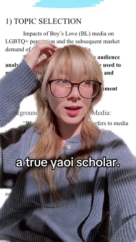 so i wrote a research paper on BL for a data analytics class . i love when i get to write shit like “yaoi” and “ao3” on college documents.