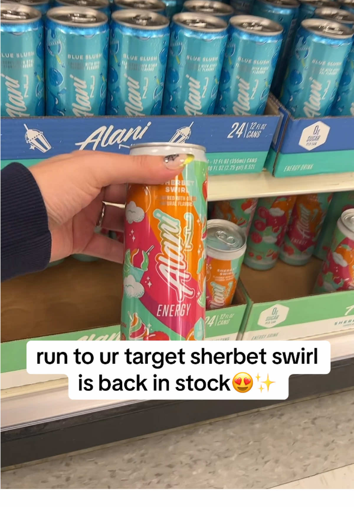 love me some sherbert swirl 😍😍✨ @Alani Nutrition @target #target #alani #walmartfinds #run #targetfinds 