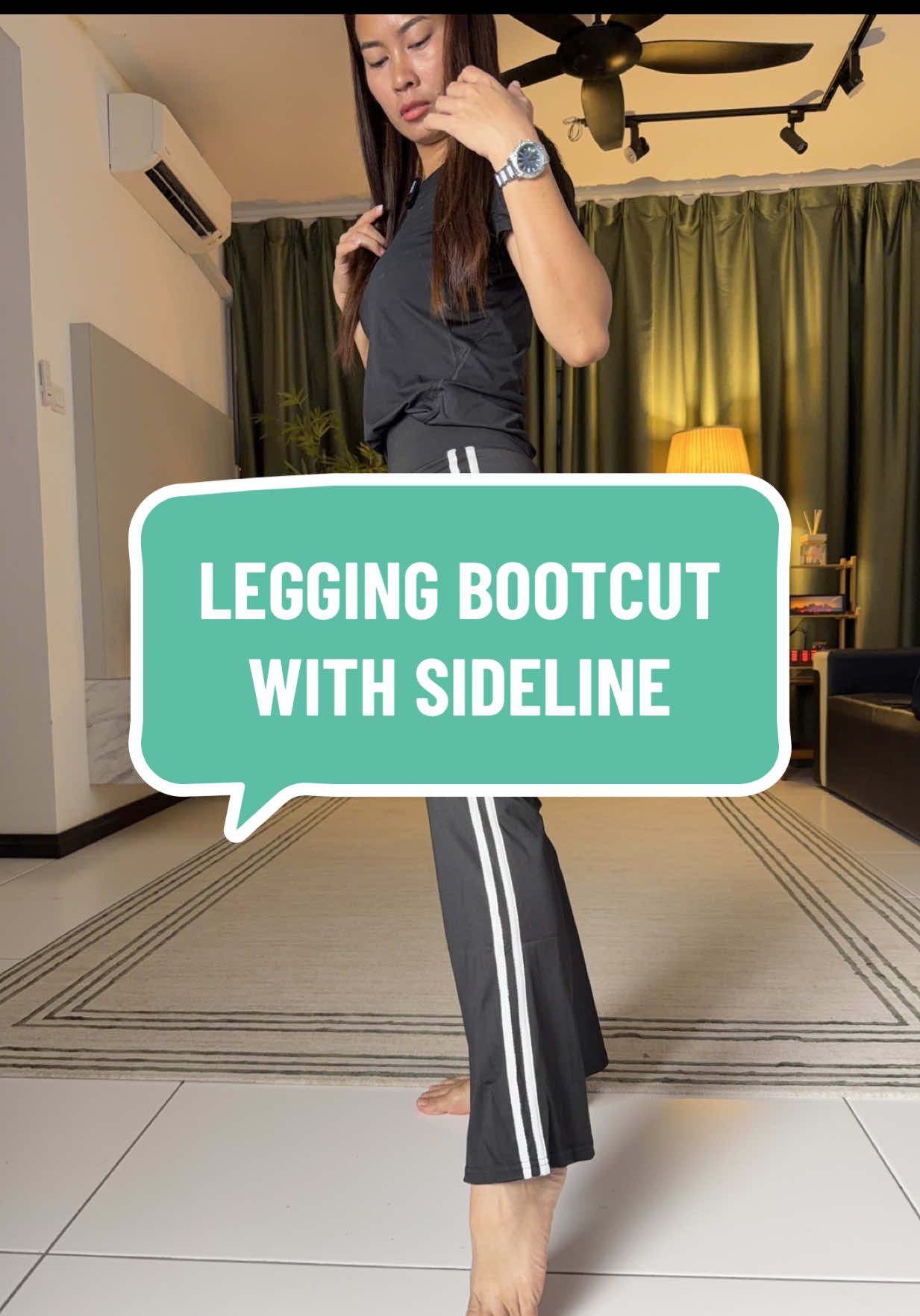 New edition is out girls😊😊 #leggingbootcutwithsideline #legging #jden 