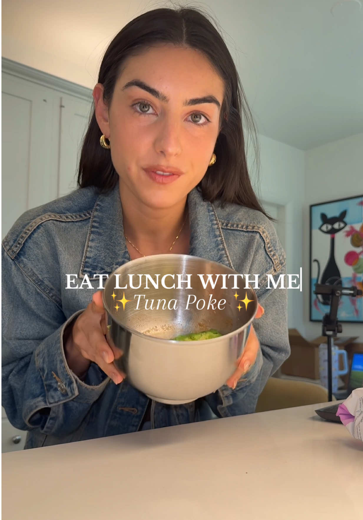 Eat lunch with meeee ❤️ #tunapoke #tunarecipe #lowcarbrecipe #lowcarb #EasyRecipe 