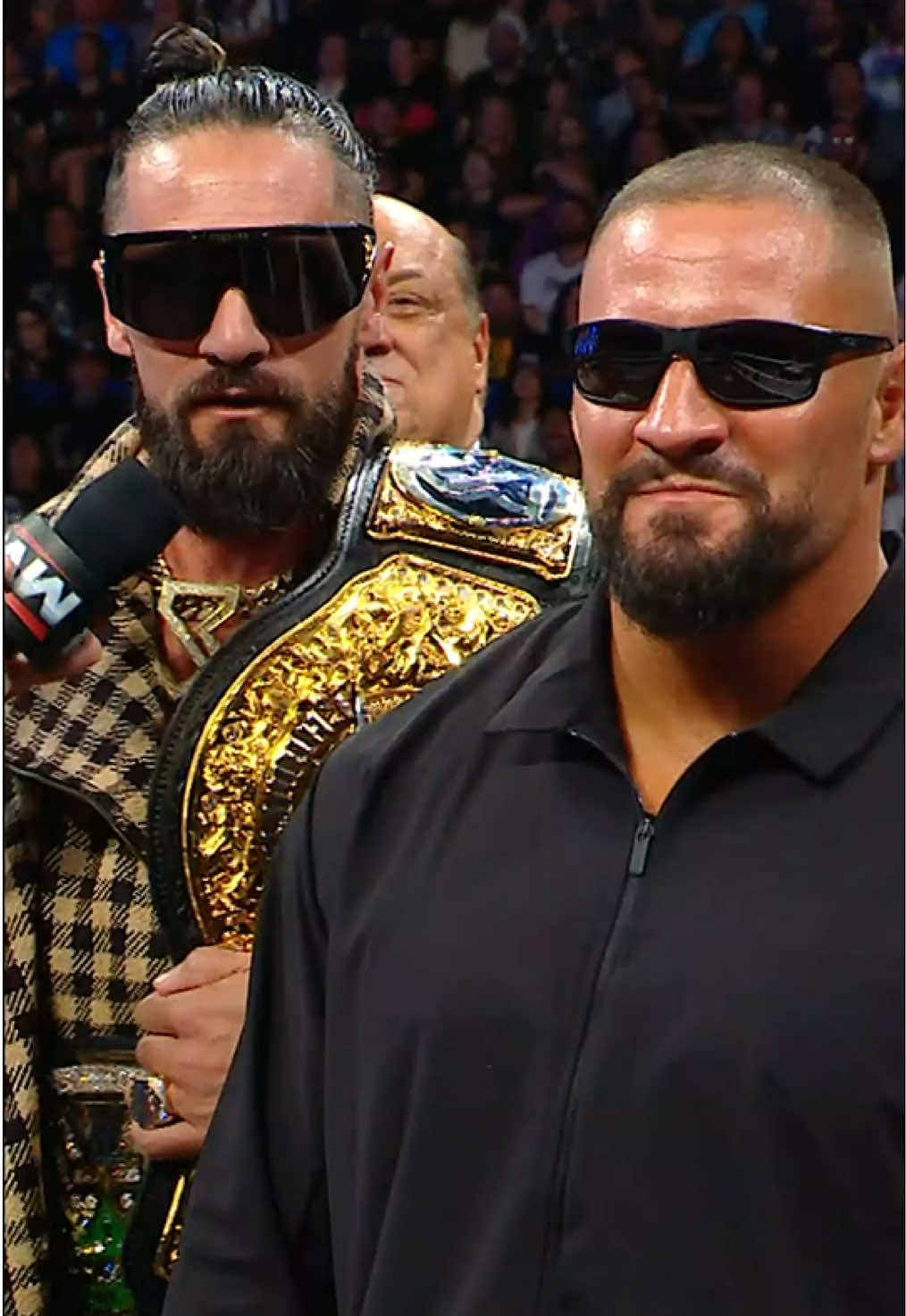 somebody clearly did not like this… #WWE #SethRollins #BronBreakker #PaulHeyman