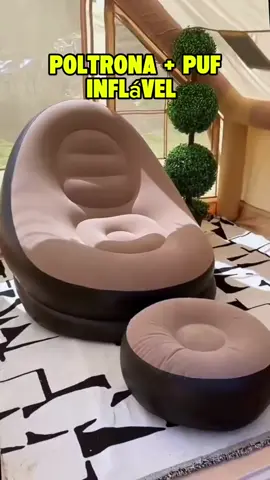 Conjunto Poltrona e Puff Inflável Ultra Lounge Portátil Descanso Preguiçoso Sofá Poltrona.😱✨Cópia e cola o link👉🏽 https://s.shopee.com.br/9pVitJQ1dC ##poltronainflavel##itensparacasa##trendviraltiktok##foryupage##tiktokshop @@Cristindica