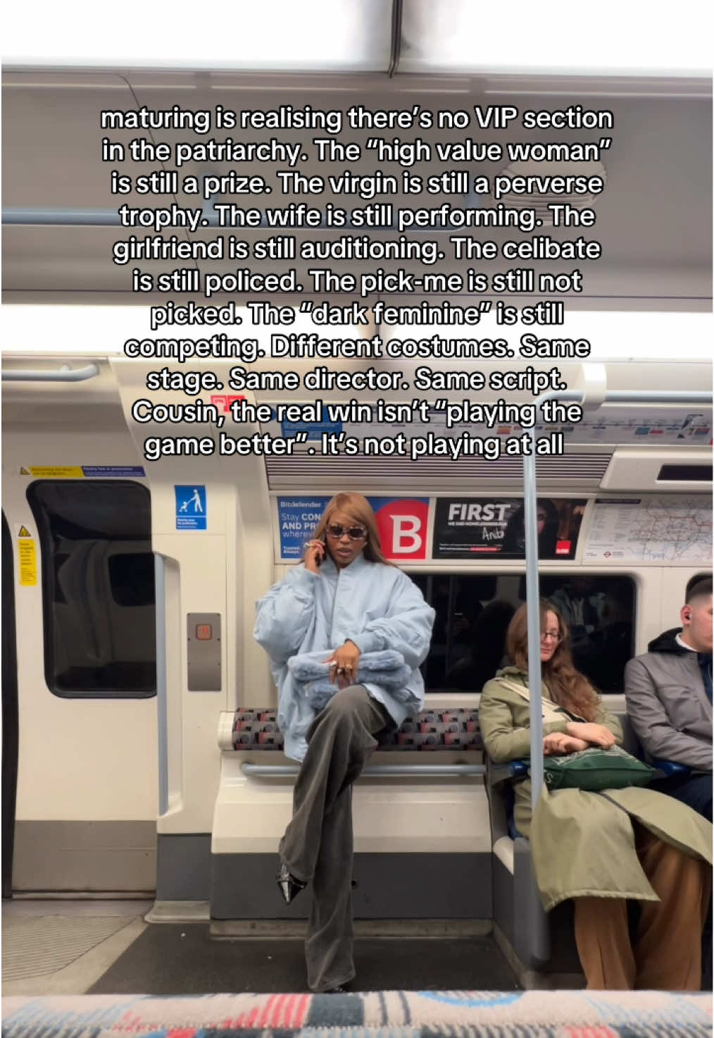 Mindset shifts. The “game” is an illusion… and it was never designed for women to win. Patriarchal structures are not just systems of power, they’re psychological prisons. They make cages look like castles. They teach women to compete within boundaries drawn by men for men. They glorify conformity. Obedience. Self-doubt. From childhood, women are conditioned to measure their worth by how well they fit into a mans narrative. How appealing are you? How compliant? How submissive? How small? Real freedom begins when every woman realises she doesn’t have to play that game at all. Real freedom is the mindset shift from “I need to prove my value” to “my existence is the proof”. Patriarchy thrives on illusion…. the illusion that women’s power is dangerous. That independence is loneliness. That beauty equals worth. It’s a lie. The game is rigged. So stop playing. Shift your mindset, NOT your identity. Are you with me? 💭🫀Let’s talk about it… 💡@Your Favourite Cousin  💡@Your Favourite Cousin  💡@Your Favourite Cousin  #mindsetshift #mindsetshifts mindset shift  mindset shifts  mindset shifts for women
